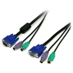 StarTech.com 25 ft 3-in-1 Universal PS/2 KVM Cable