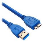 BRobotix 364105 cable USB USB 3.2 Gen 1 (3.1 Gen 1) 0.6 m USB A Micro-USB B Azul