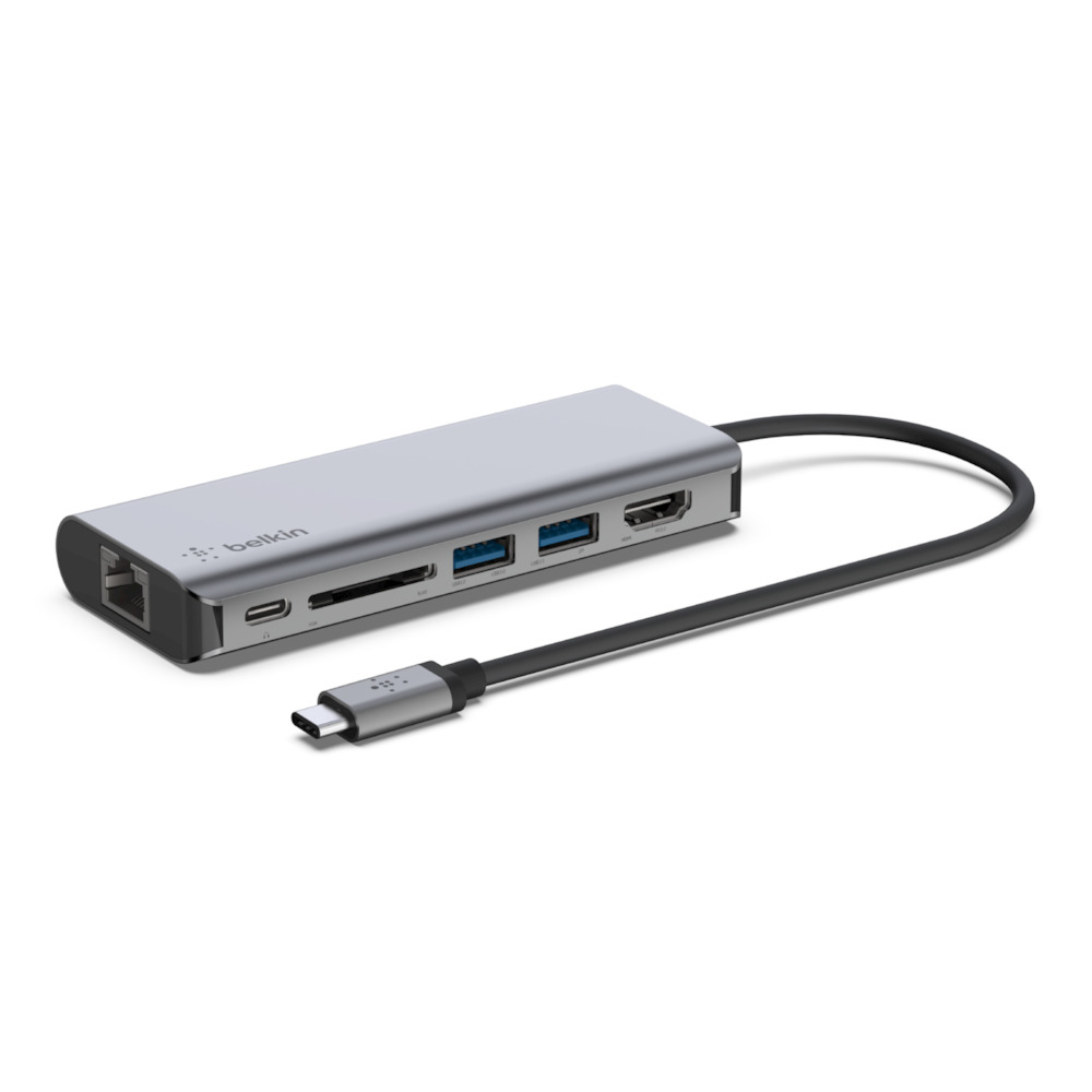 Image of Belkin AVC008BTSGY laptop dock/port replicator USB 3.2 Gen 1 (3.1...