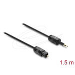 DeLOCK 88065 audio cable 1.5 m TOSLINK Mini-TOSLINK Black