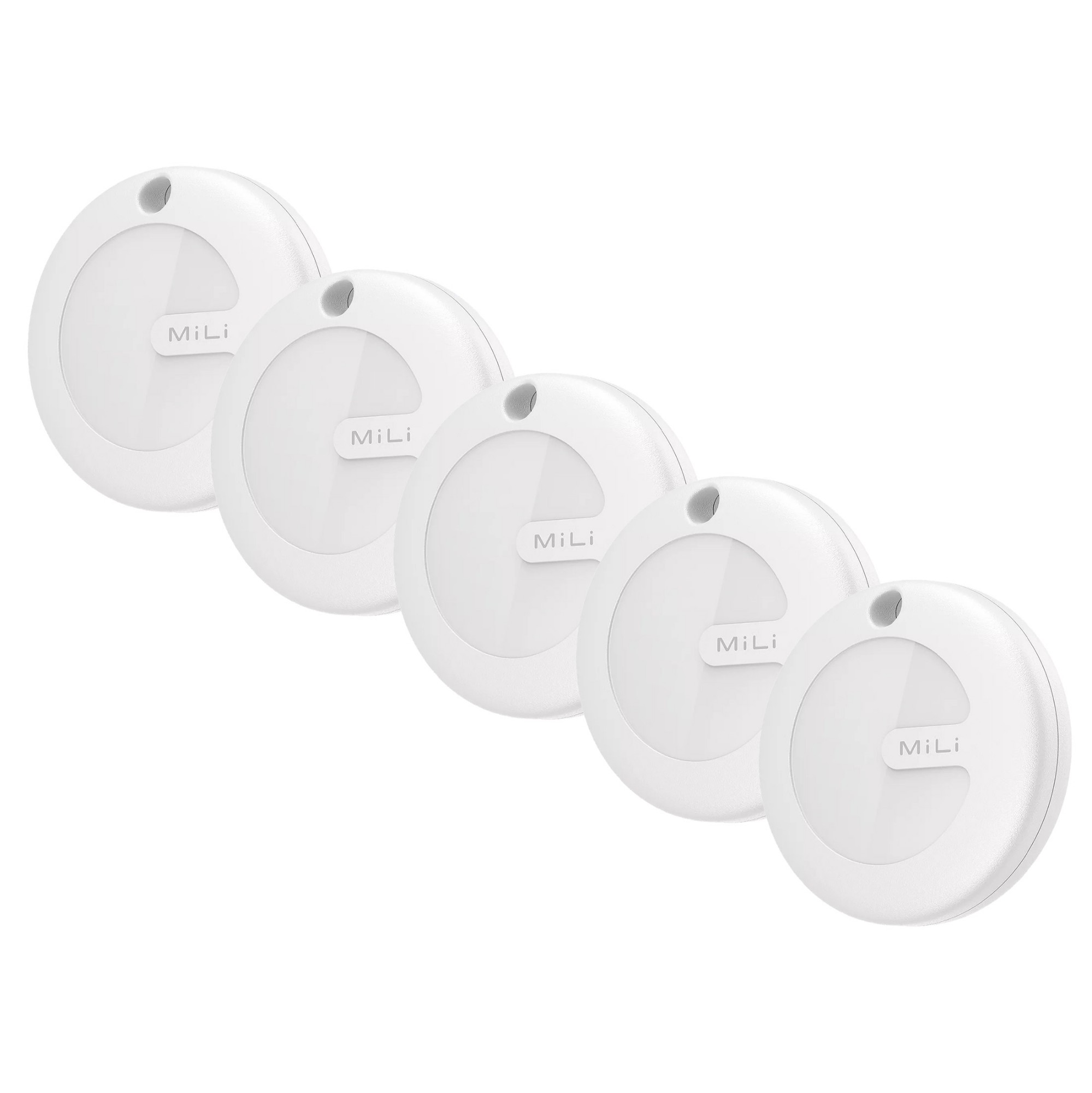 Mili MiTag Duo Keyring Location Tracker - Apple/Android "Find My" Compatible - Pack of 5