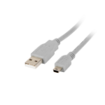 Lanberg CA-USBK-10CC-0018-S USB cable USB 2.0 1.8 m Mini-USB A USB A Grey