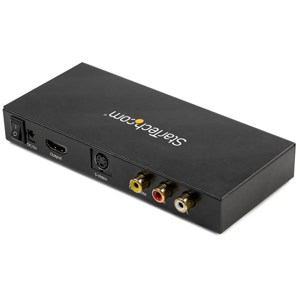 StarTech.com S-Video or Composite to HDMI Converter with Audio - 720p - NTSC and PAL