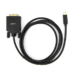 Rocstor Y10C205-B1 video cable adapter 15.6" (0.396 m) USB Type-C DVI Black