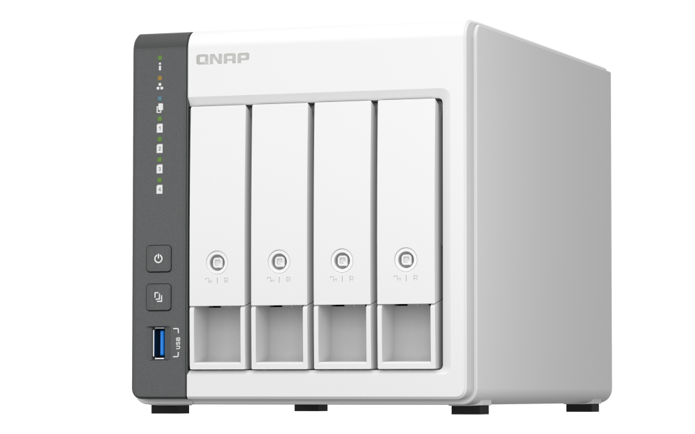 QNAP TS-433 NAS Tower Ethernet LAN White Cortex-A55