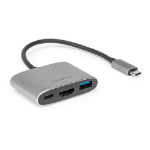 Rocstor USB-C MULTIPORT ADAPTER USB Type-C 5000 Mbit/s Black, Silver