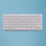 R-Go Tools Compact R-Go ergonomic keyboard, QWERTY (UK), wired, white