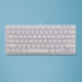 R-Go Tools Ergonomische Tastatur R-Go Compact, flaches Design, Mini-Tastatur, QWERTY (UK), verkabelt, weiß