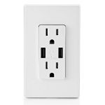 Leviton T5632-W socket-outlet NEMA 5-15 White