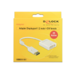 DeLOCK 62600 video cable adapter 0.2 m DisplayPort DVI-I White