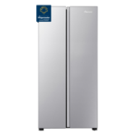 Fridgemaster MS83430ES side-by-side refrigerator Freestanding 441 L E Silver