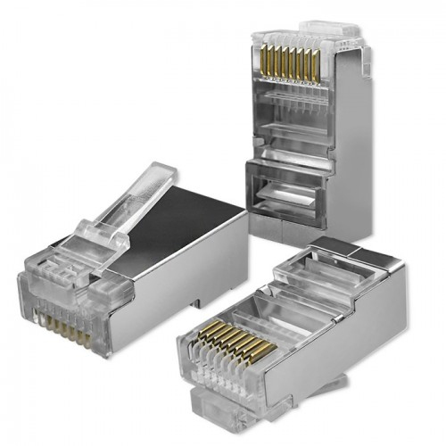 Qoltec 54556 wire connector RJ45 Silver