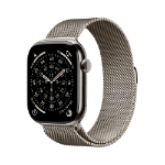 Apple Watch Series 11 GPS + Cellular 46mm Natural Titanium Case with Natural Milanese Loop - M/L