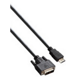 V7 V7E2HDMIDVID-02M video cable adapter 78.7" (2 m) DVI-D HDMI Black