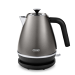 De’Longhi KBIN3001.TB electric kettle 1.7 L 3000 W Silver, Stainless steel