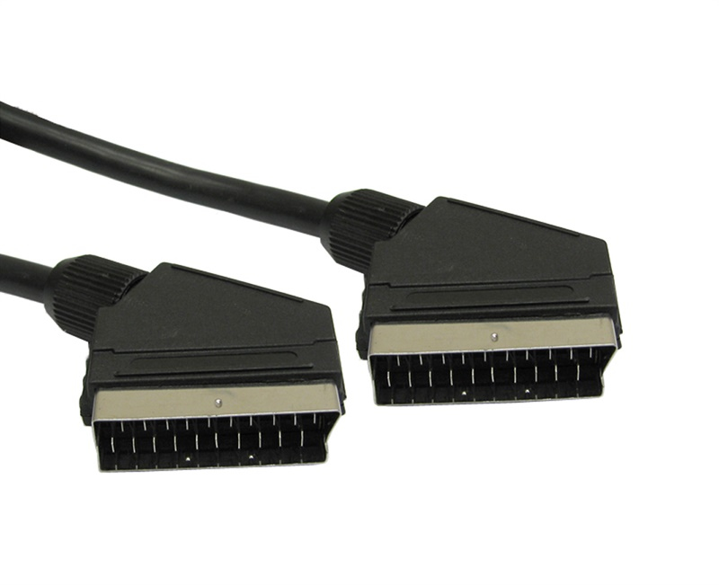 Cables Direct 20m SCART SCART cable SCART (21-pin) Black