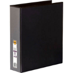 MARBIG CLEAR VIEW INSERT BINDER A4 4D RING 50MM BLACK