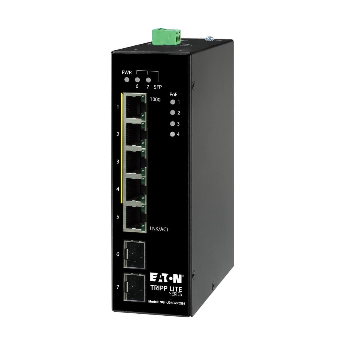 Eaton NGI-U05C2POE4 5-Port PoE+ Network Switch Eaton NGI-U05C2POE4 5-Port PoE+ Network Switch