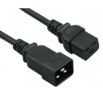 Origin Storage IEC C20 - IEC C19 IEC Lock Black PVC 1.5mm Power Leads 1 m