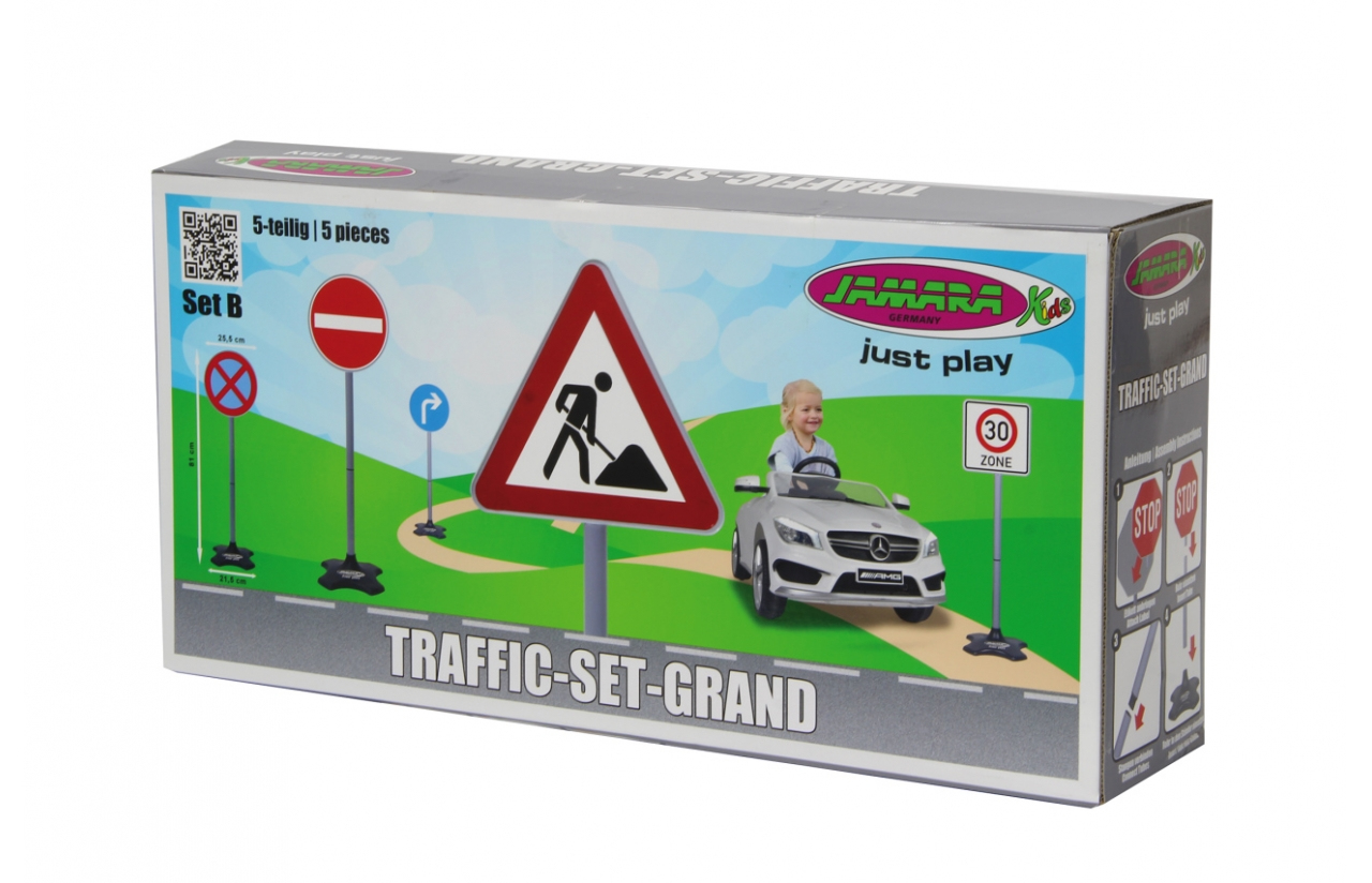 Image of Jamara 460293 - Toy traffic signs set - 3 yr(s) - Plastic - Black...