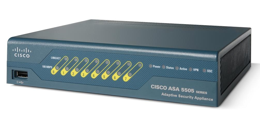 Cisco ASA 5505, Refurbished hardware firewall 1U 150 Mbit/s