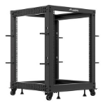 Lanberg OR01-6115-B rack 15U Vrijstaande rek Zwart