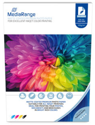 MediaRange MRINK116 photo paper A4 White Matt