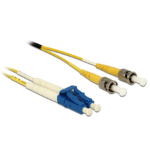 DeLOCK 84691 InfiniBand en Glasvezelkabel 5 m 2x LC 2x ST Geel