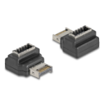 DeLOCK 67237 tussenstuk voor kabels USB Type-E Zwart