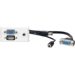 Vivolink WI221271 socket-outlet VGA + USB A + 3.5mm White