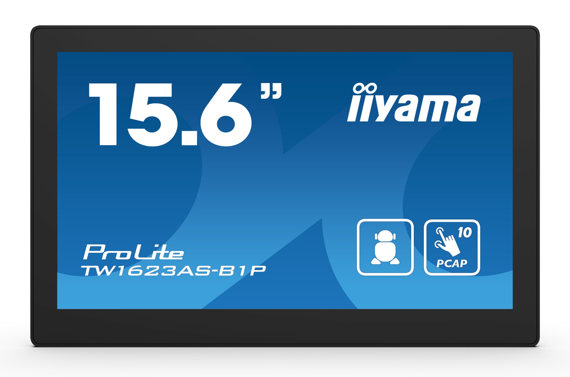 iiyama TW1623AS-B1P Signage Display Interactive flat panel 39.6 cm (15.6") Wi-Fi 450 cd/m² Double Full HD Black Touchscreen Built-in processor Android 24/7