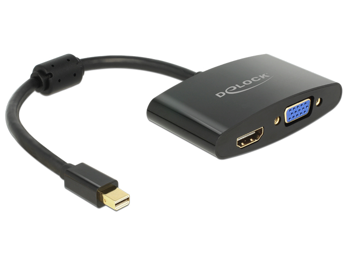 Image of DeLOCK 65553 video cable adapter 0.18 m Mini DisplayPort HDMI +...