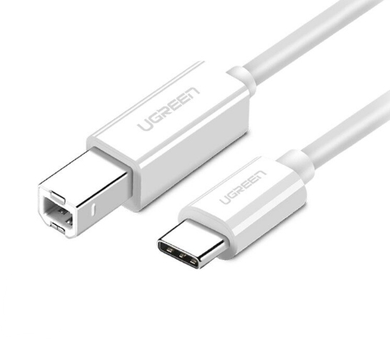 EU Product - USB-C to USB-B 2.0 Printer cable 1.5m - White thumbnail