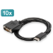 Digitus DisplayPort – DVI Adapter Cable, Pack of 10 pcs