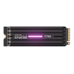 Crucial Crucial T710 2TB PCIe Gen5 NVMe 2280 SSD w Heatsink - 14500/13800 MB/s R/W 1200TBW 2.3M IOPs 1.5M hrs MTTF with DirectStorage for Intel & AMD 5yrs