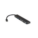 VALUE 12.99.1136 laptop dock & poortreplicator Bedraad USB 3.2 Gen 2 (3.1 Gen 2) Type-C Zwart, Grijs