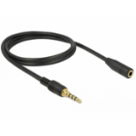 DeLOCK 85629 audio kabel 1 m 3.5mm Zwart