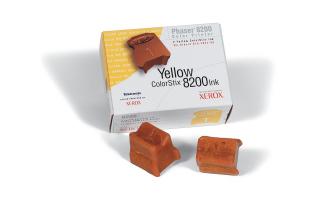 Xerox 016-2043-00 Dry ink in color-stix yellow, 2x2.8K pages Pack=2 for Xerox Phaser 8200