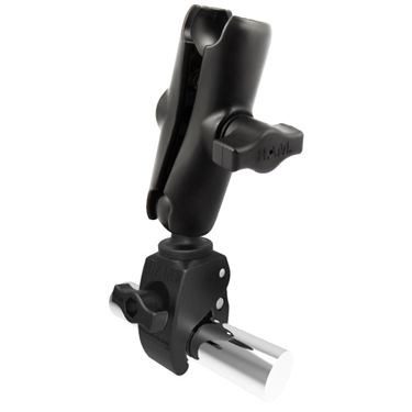 RAM Mounts Tough-Claw Small Clamp Base with Double Socket Arm
