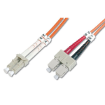 FDL 3M OM2 50/125 LC-SC DLX 2.8mm FIBRE OPTIC CABLE - ORANGE