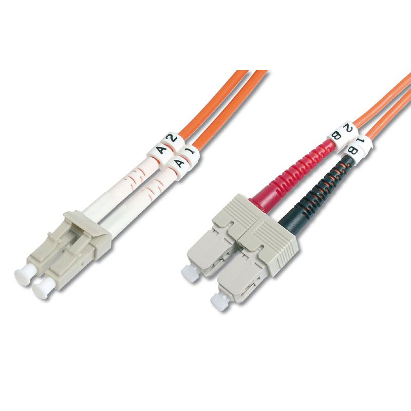 Image of FDL 3M OM2 50/125 LC-SC DLX 2.8mm FIBRE OPTIC CABLE - ORANGE