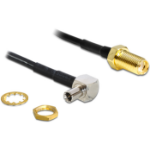 DeLOCK 88487 coaxial cable 1.45 m TS-9 SMA Black