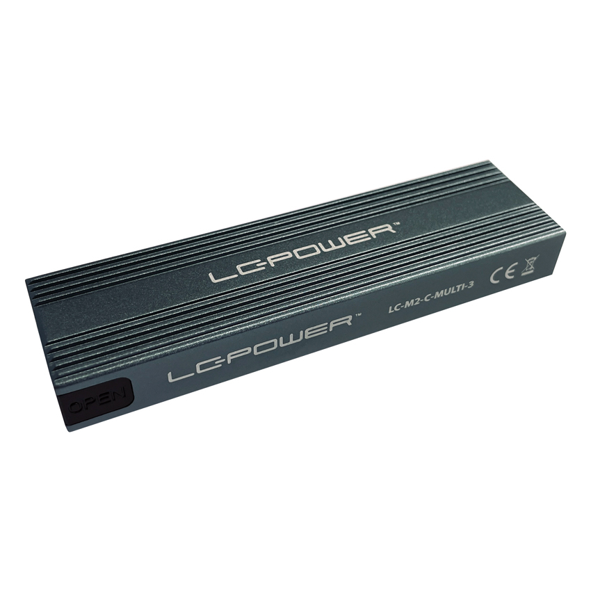 LC-Power LC-M2-C-MULTI-3 Hölje för lagringsenheter SSD-inkapsling Antracit M.2