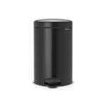 Brabantia 113741 vuilnisbak 12 l Rond Zwart