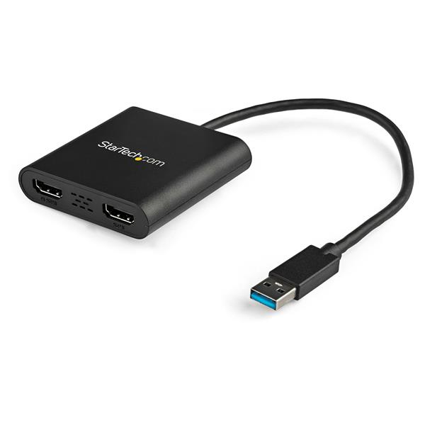Image of StarTech.com USB 3.0 to Dual HDMI Adapter - 1x 4K 30Hz & 1x 1080p...