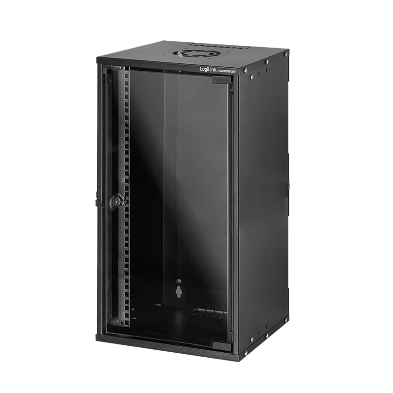 LogiLink 10" wall mount cabinet EconLine, 9U, black