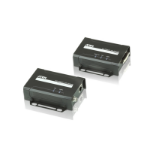 Aten VE601 AV extender AV transmitter & receiver Black