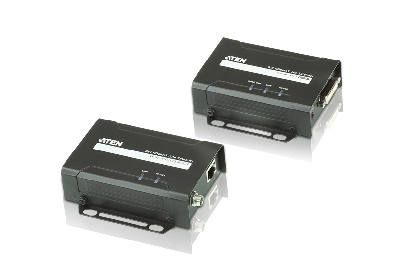 Aten VE601 AV extender AV transmitter & receiver Black