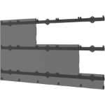 Peerless LEDUNVS-5X5 signage display mount 68.6 cm (27") Black