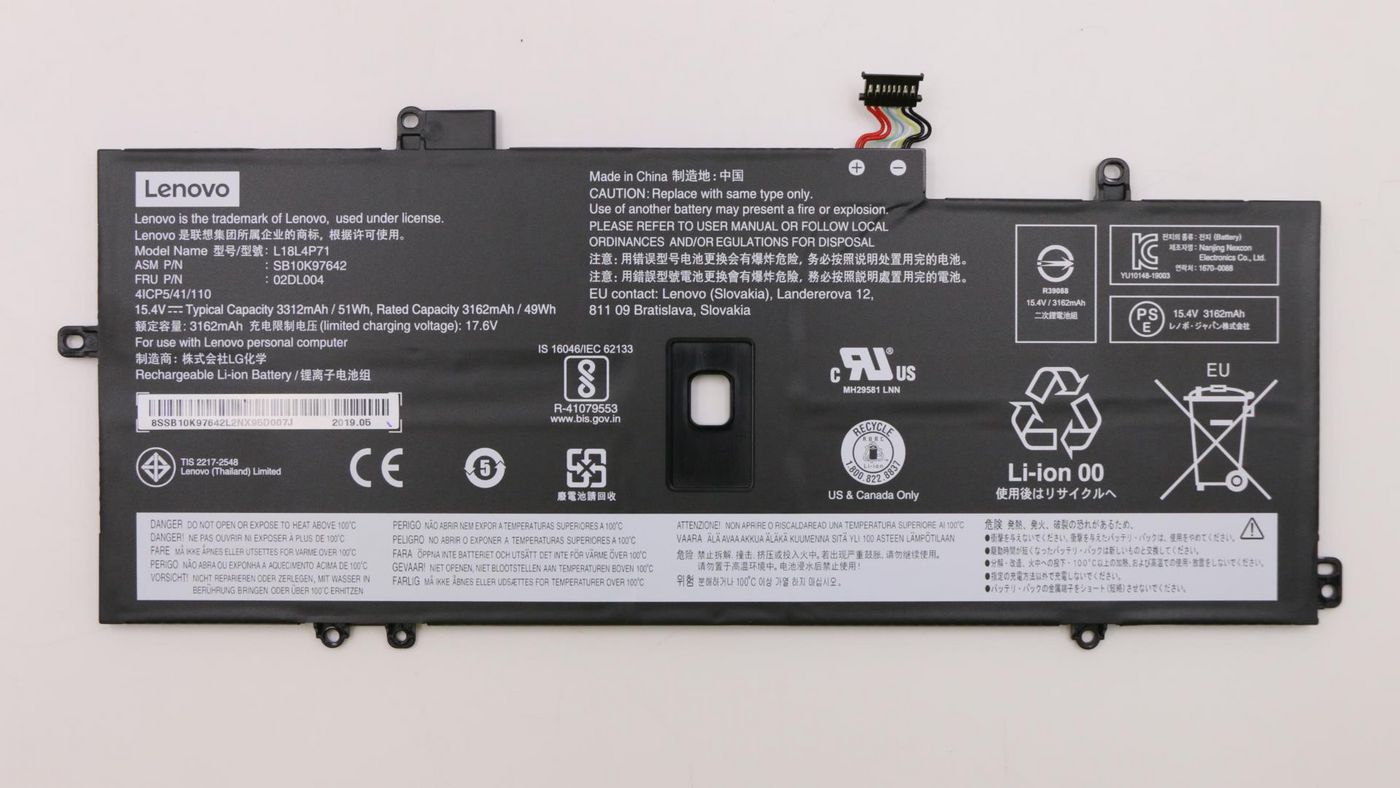 Image of Lenovo Battery 4Cell 51Wh - Approx 1-3 working day lead.